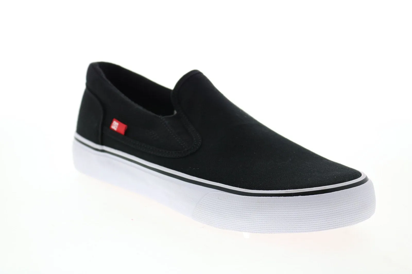 DC Trase Slip-On Canvas Skate Sneakers - Men's Black ADYS300184