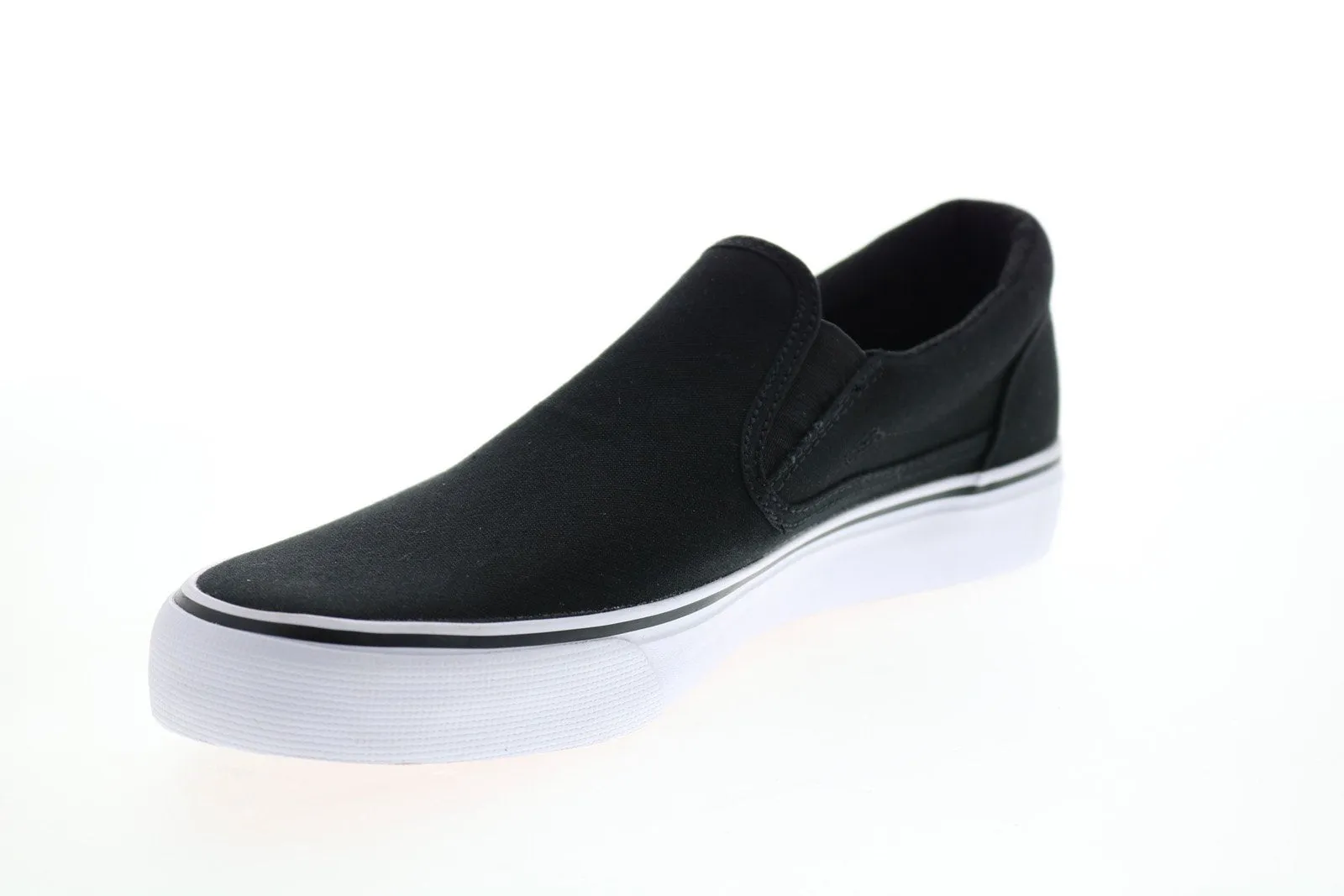 DC Trase Slip-On Canvas Skate Sneakers - Men's Black ADYS300184