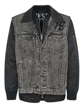 Diesel Black Grey Jacket