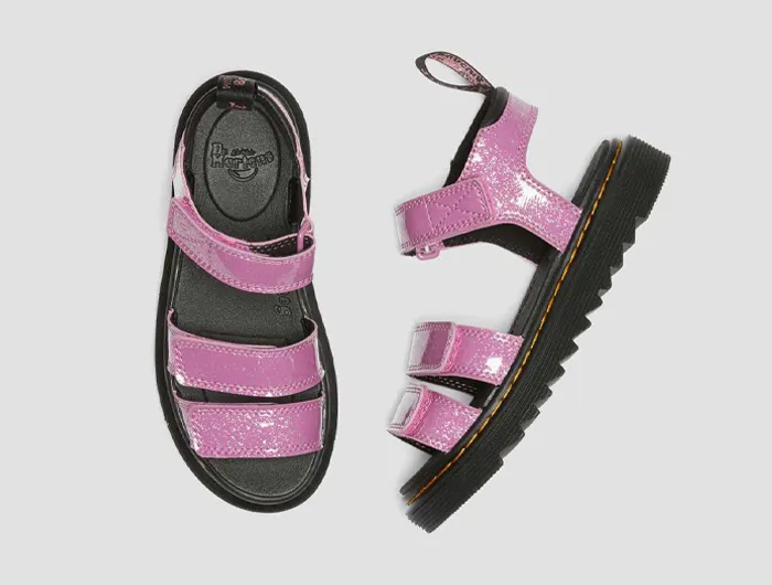 Glitter Sandals Klaire for Junior by Dr. Martens