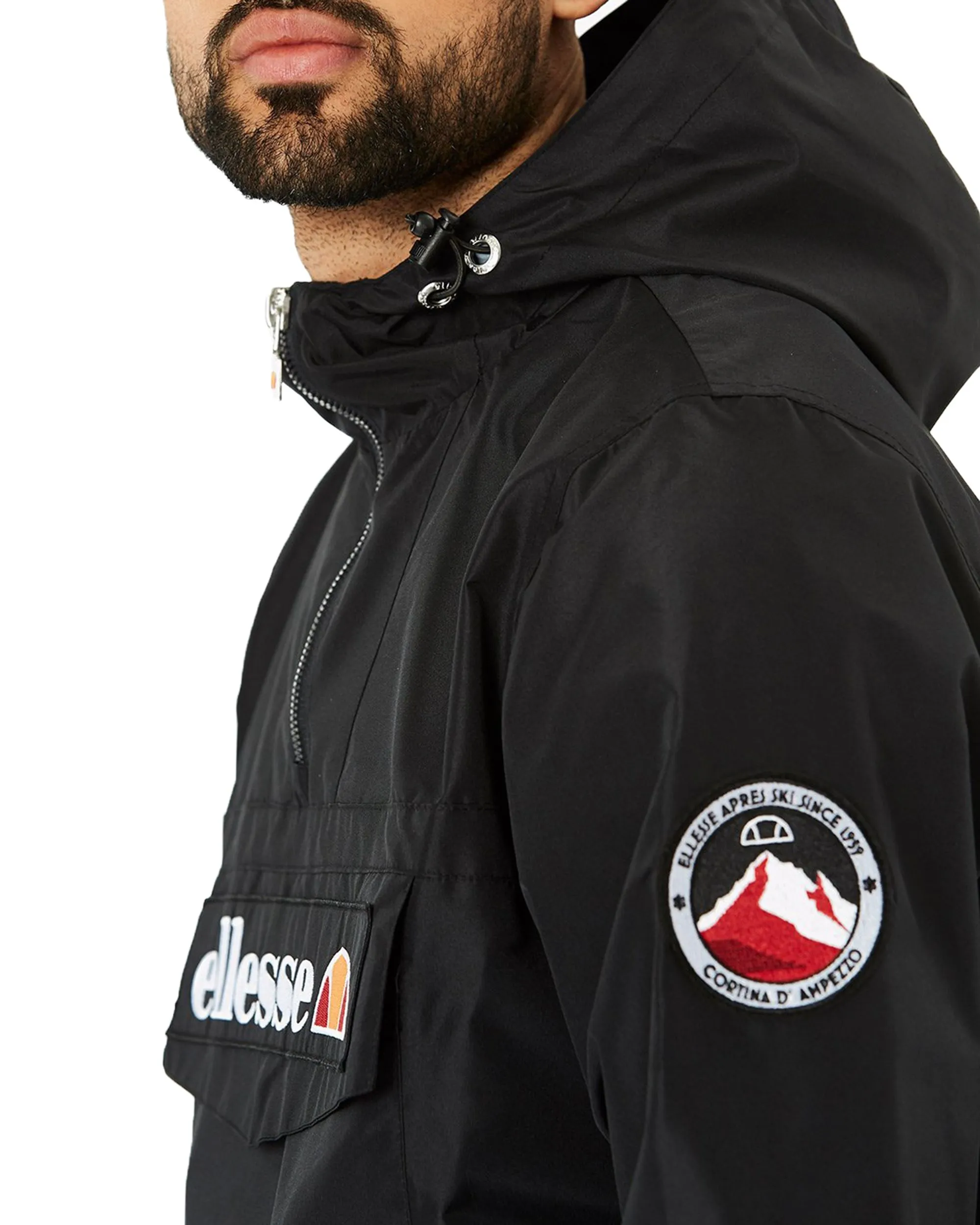 Ellesse Mont Overhead Anorak Jacket Anthracite