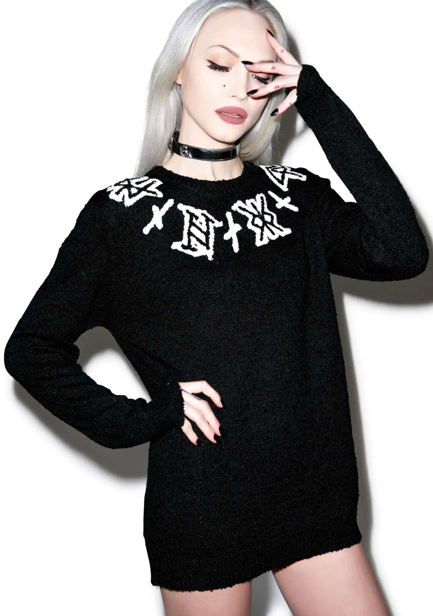 Embroidered Logo Sweater