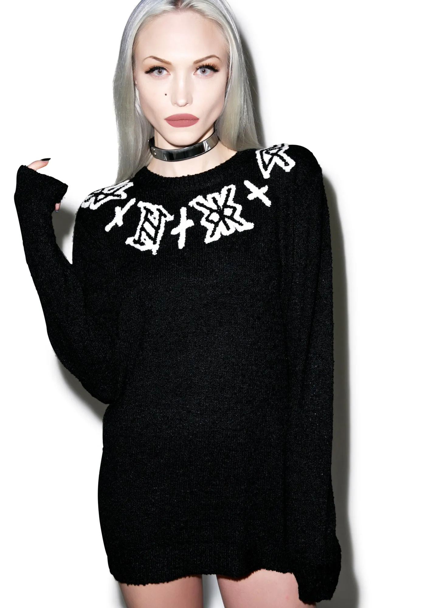 Embroidered Logo Sweater