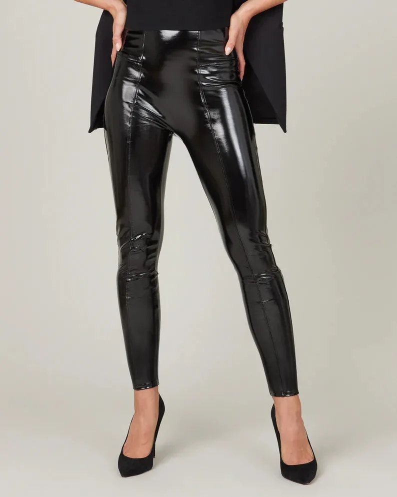 Faux Patent Leather Leggings