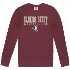 Florida State Seminoles Seminole Logo Crew Fleece - Garnet