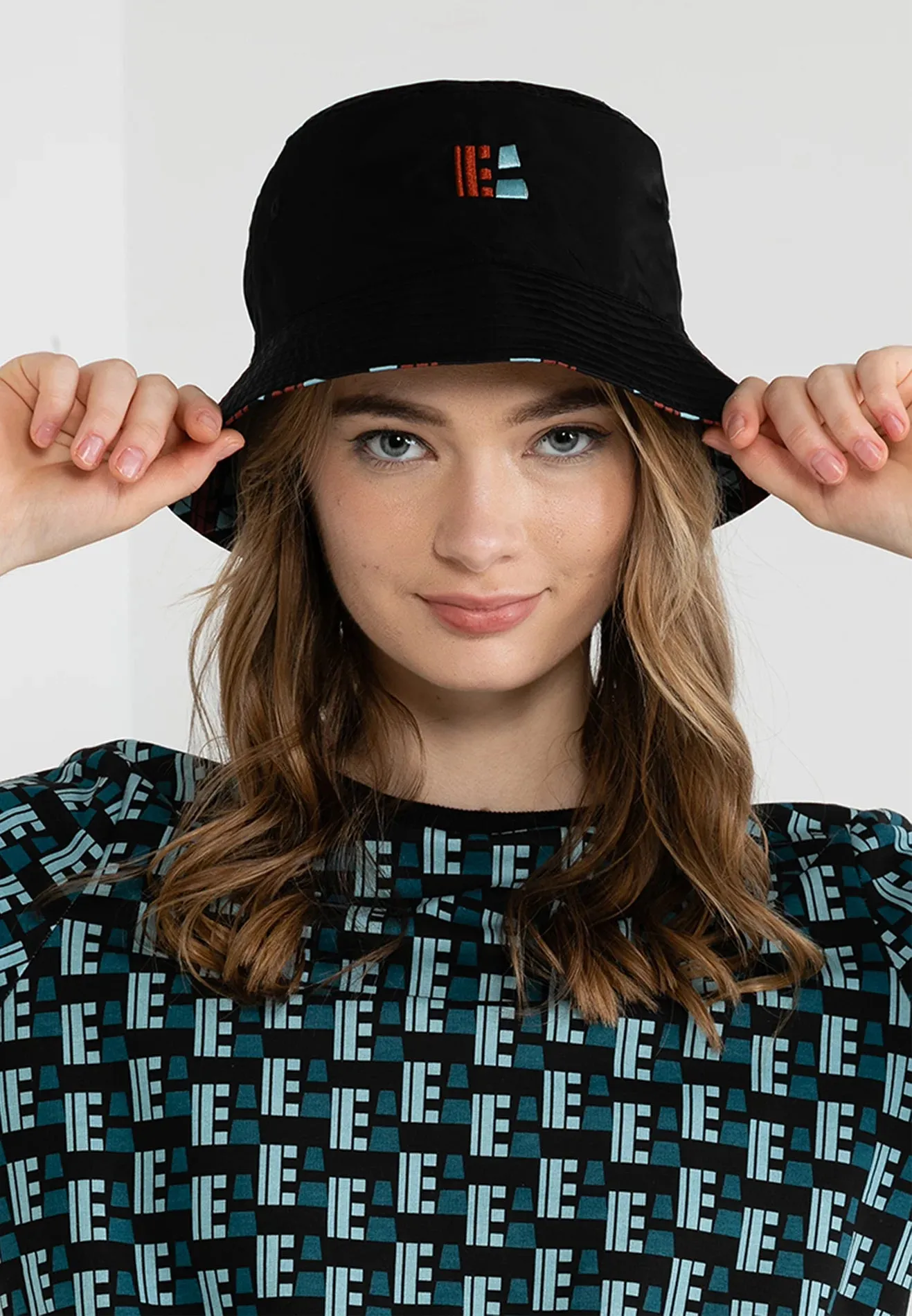 Geometric Reversible Bucket Hat by ELLE Active