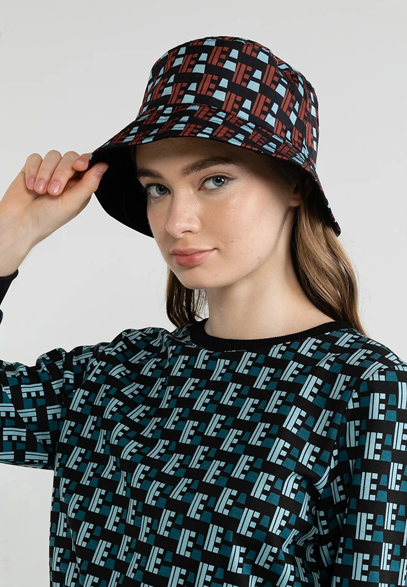 Geometric Reversible Bucket Hat by ELLE Active