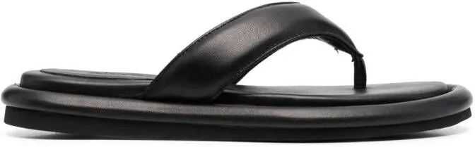 GIABORGHINI Black Gia 5 Thong-Strap Sandals