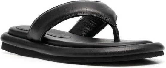 GIABORGHINI Black Gia 5 Thong-Strap Sandals