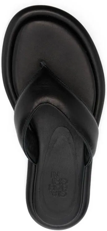 GIABORGHINI Black Gia 5 Thong-Strap Sandals