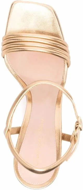 Gianvito Rossi Lena 70mm Platform Sandals in Gold