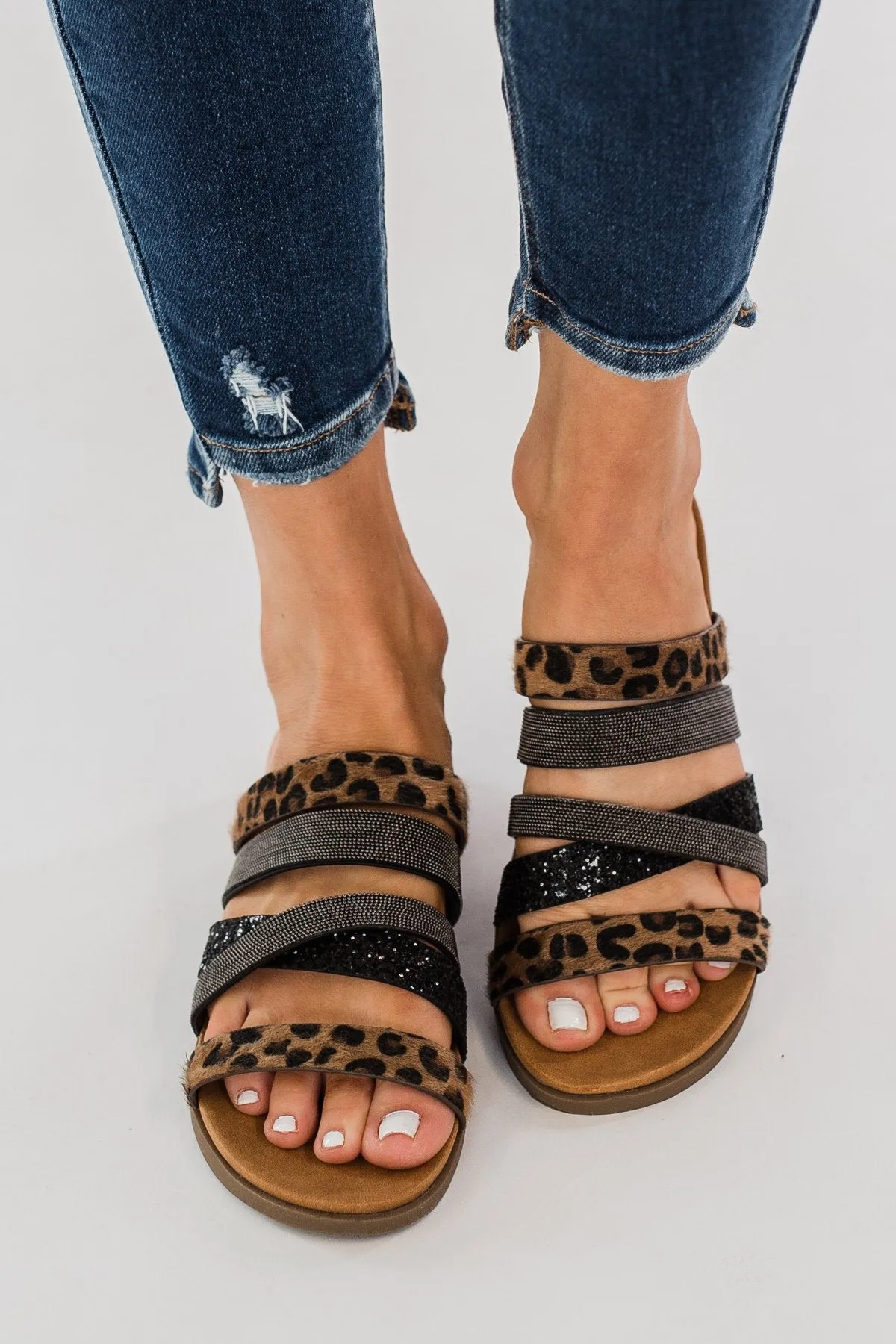 Ginger Tan Leopard Sandals