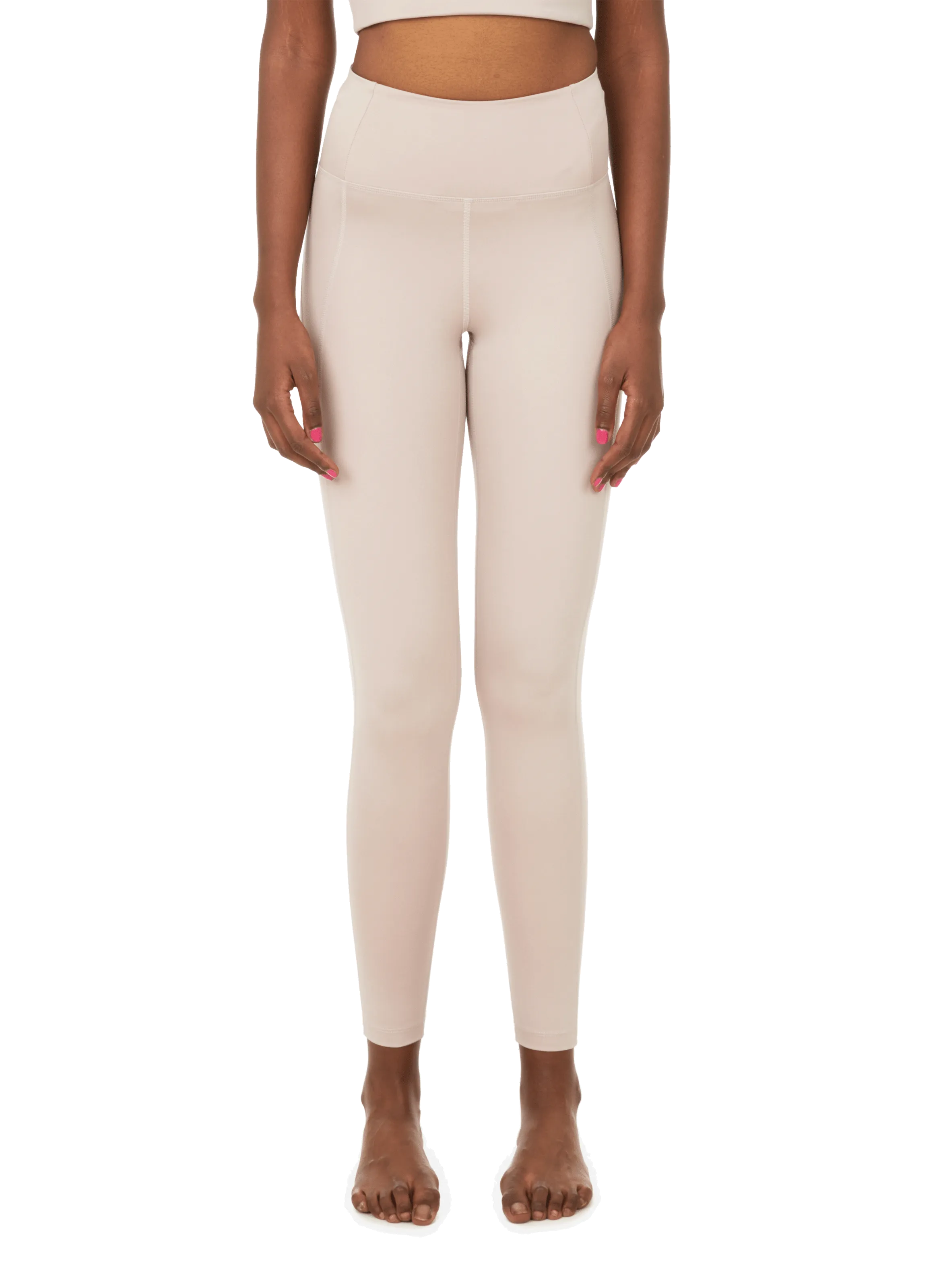 Girlfriend Collective High-waisted Leggings in Beige