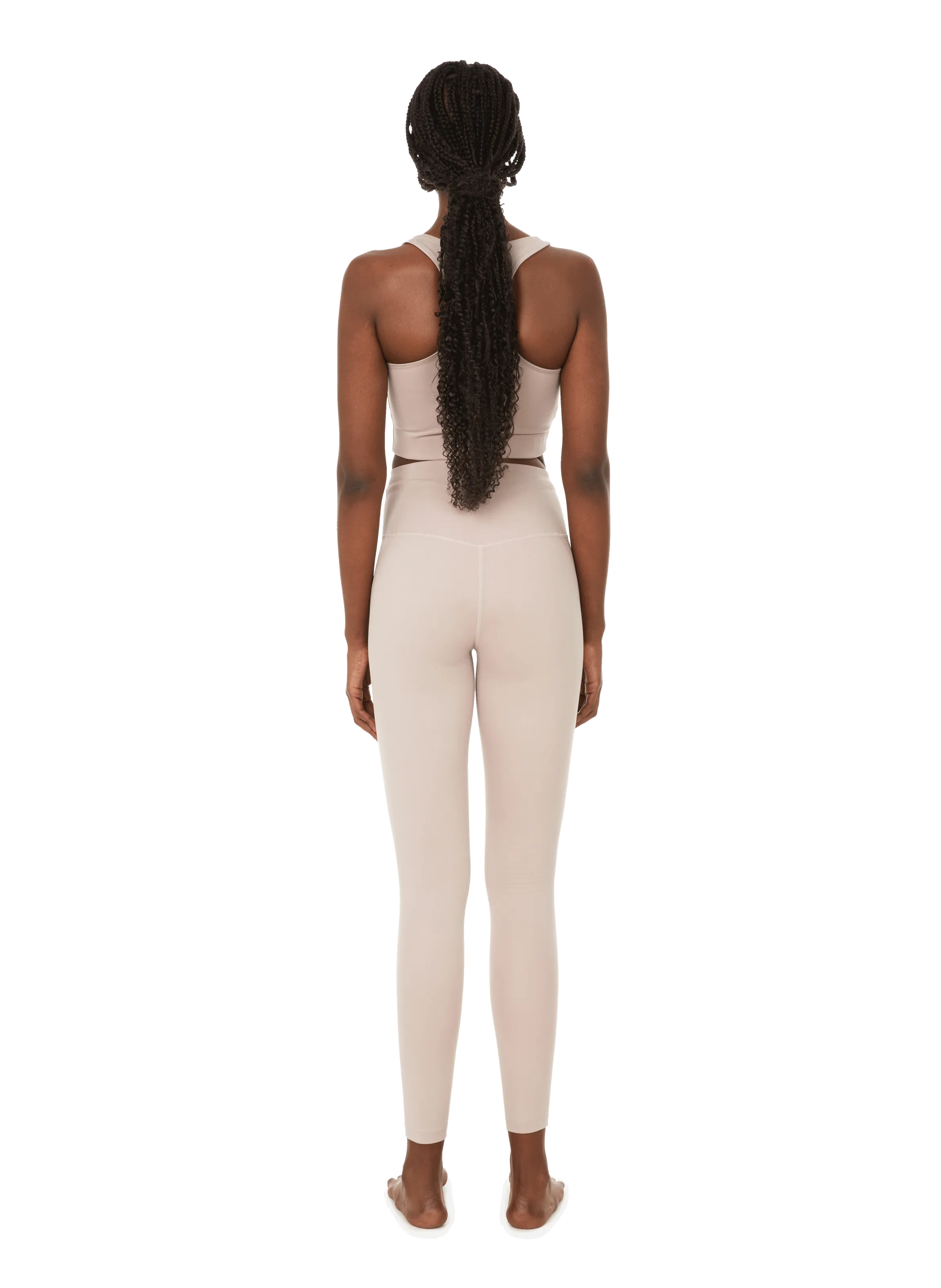 Girlfriend Collective High-waisted Leggings in Beige