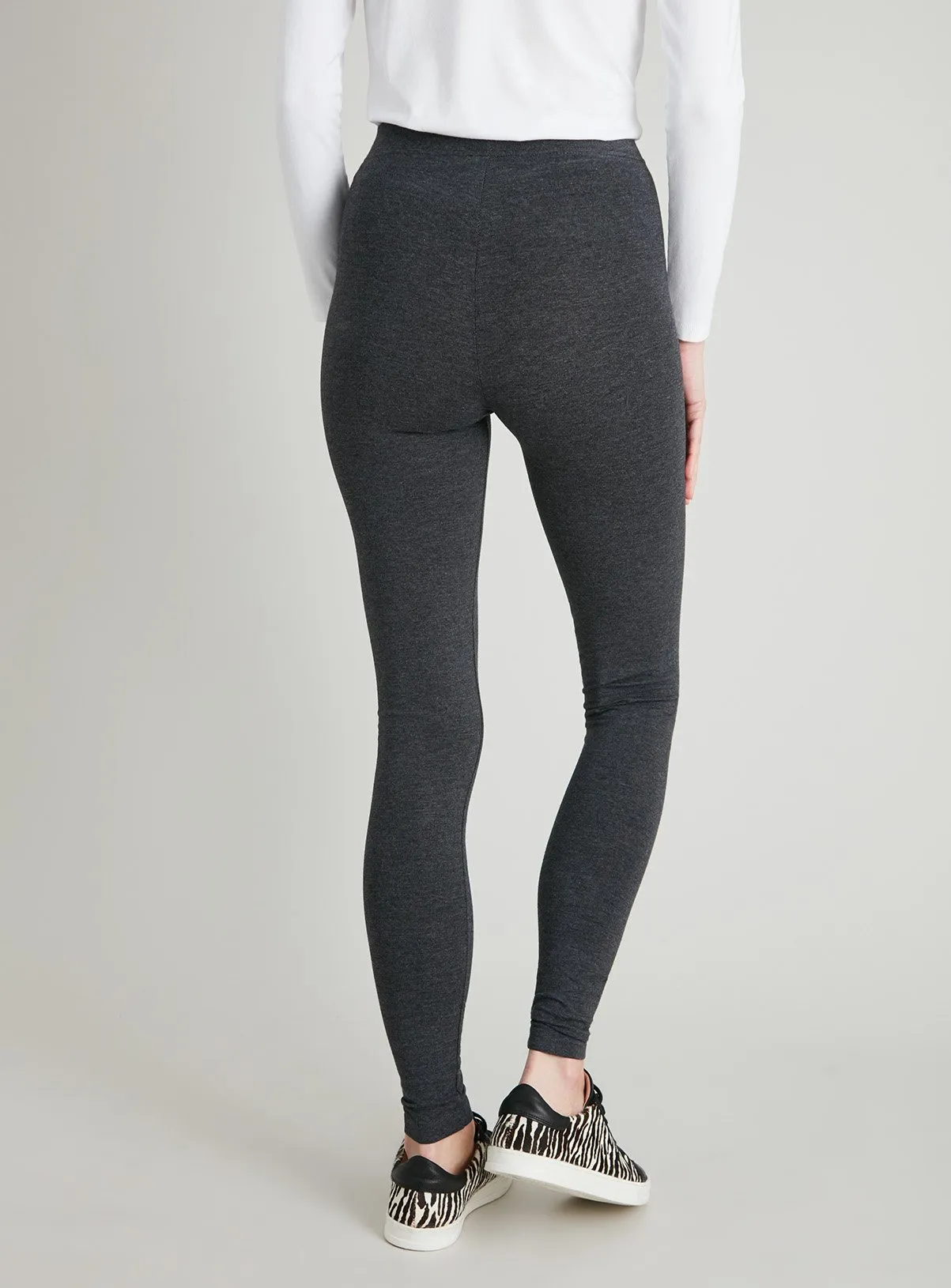 Grey Marl Soft Touch Leggings 24L for Women - Shop Now at Tu