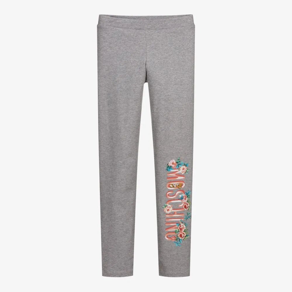 Grey Teen Logo Leggings