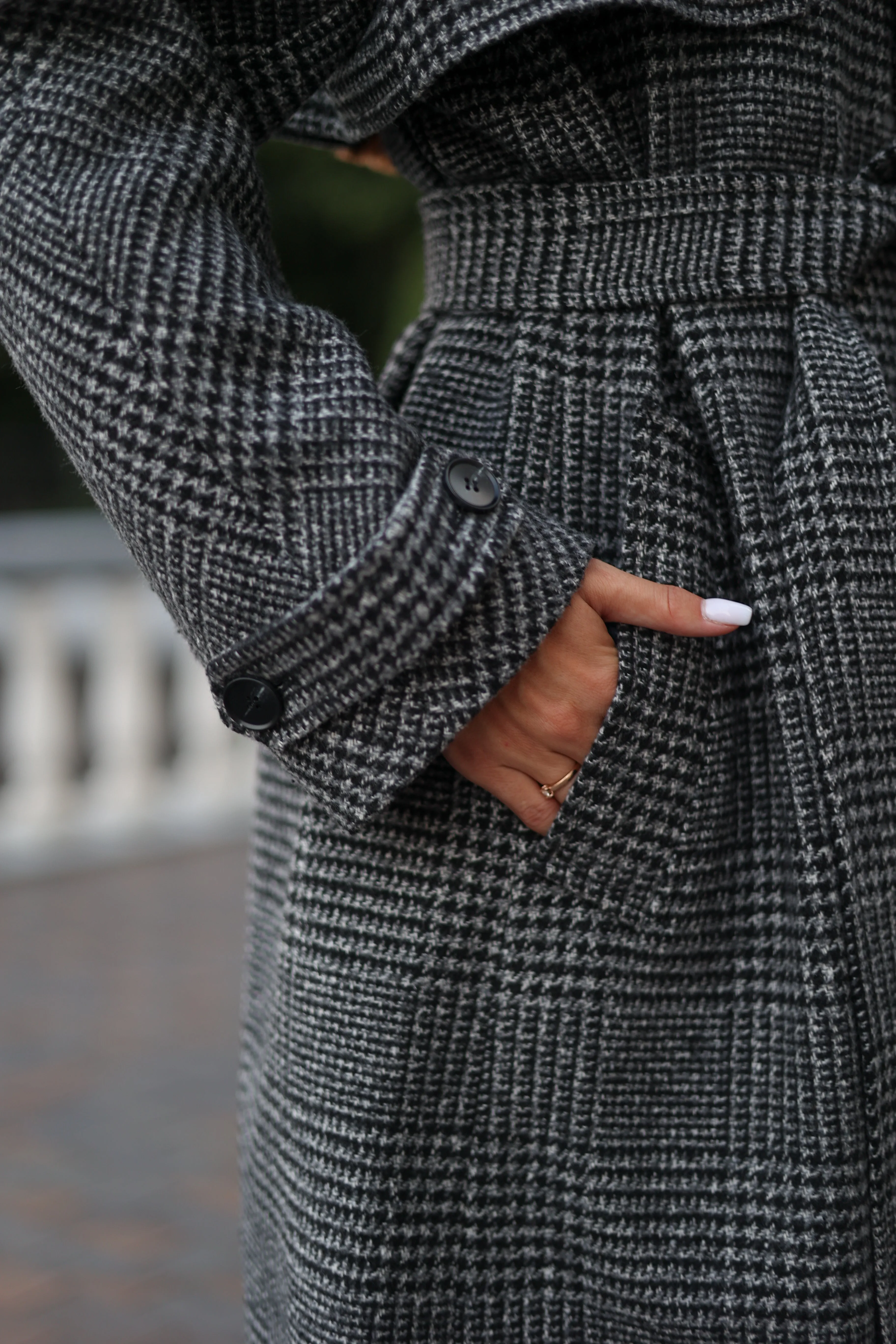 Grey Tessera Classic Wool Blend Coat