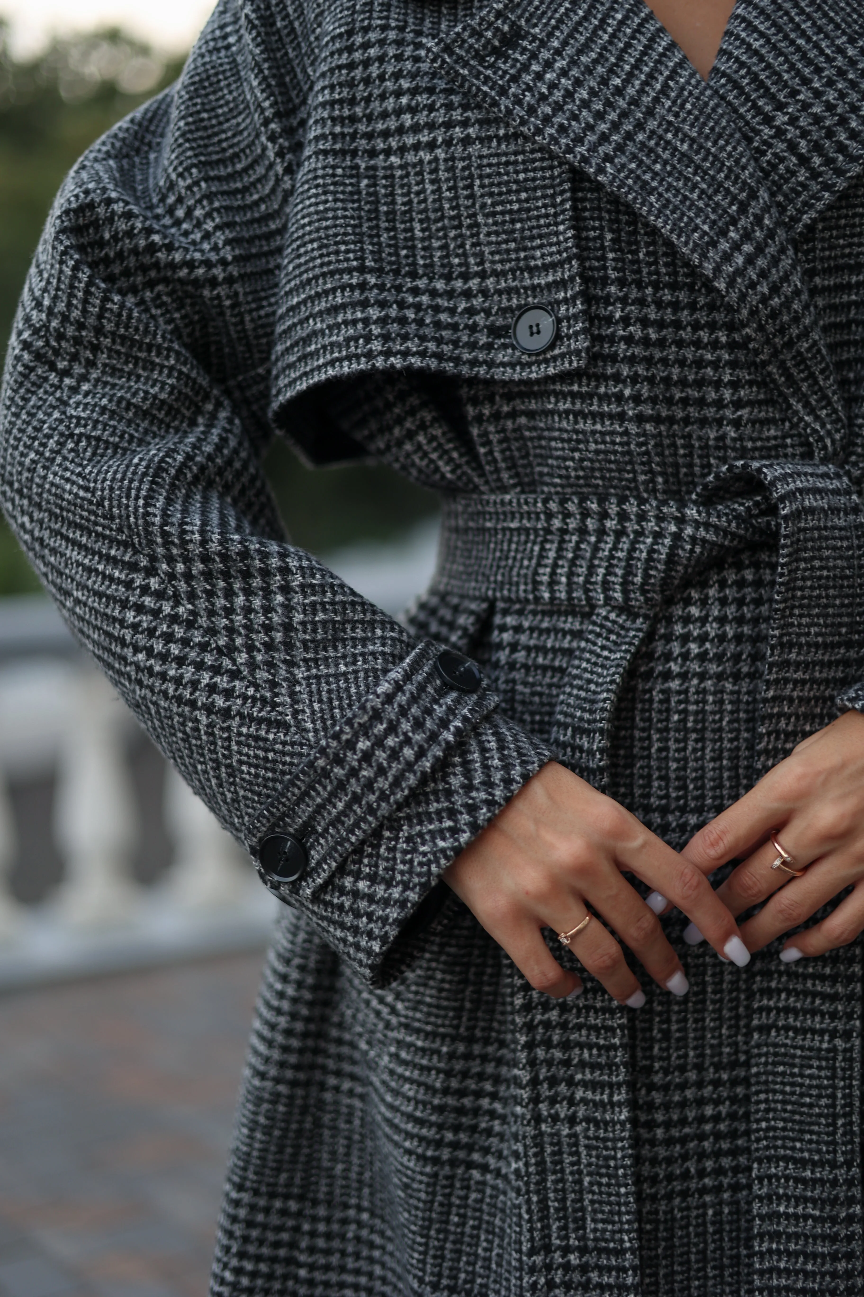 Grey Tessera Classic Wool Blend Coat