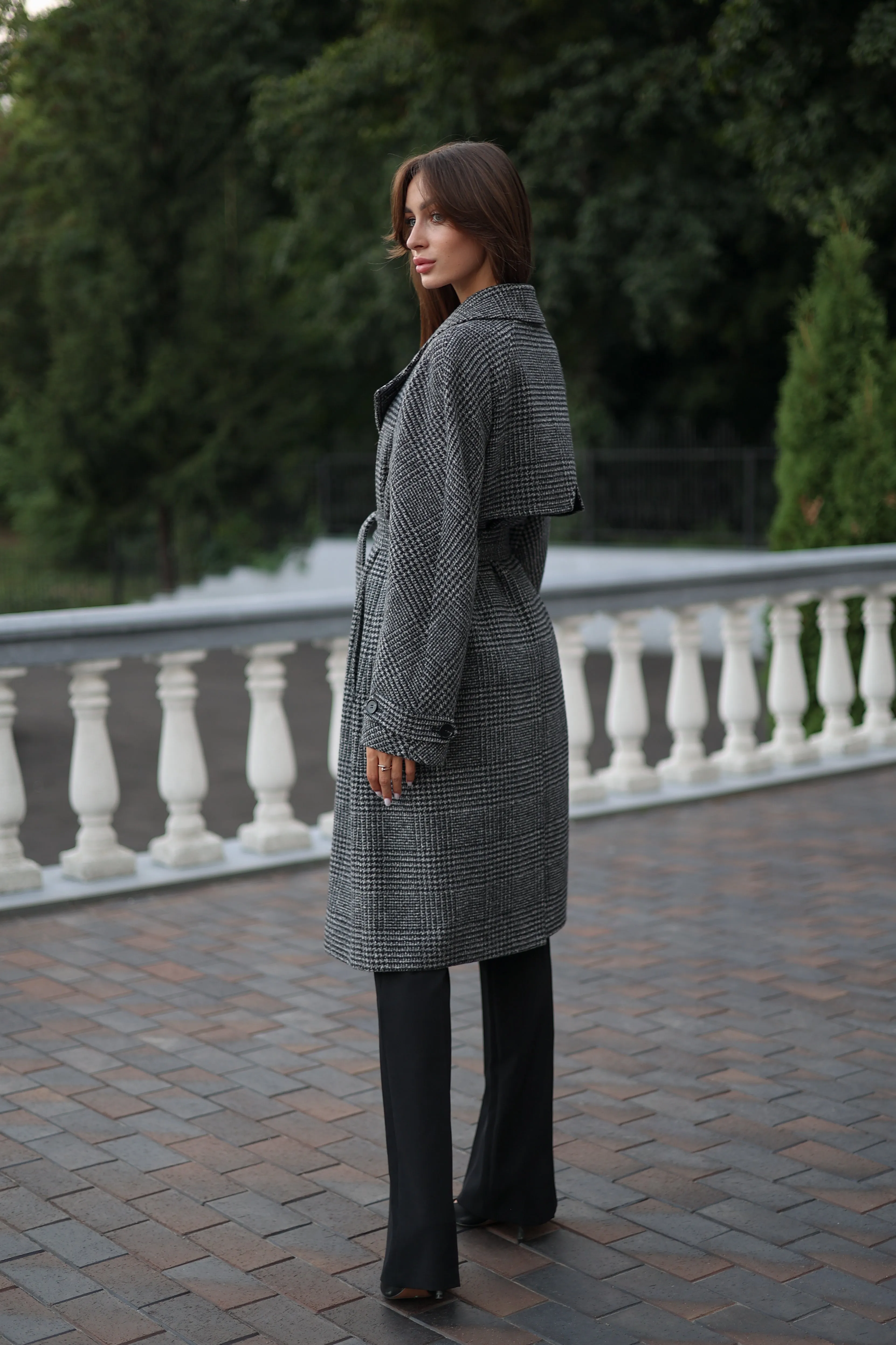 Grey Tessera Classic Wool Blend Coat