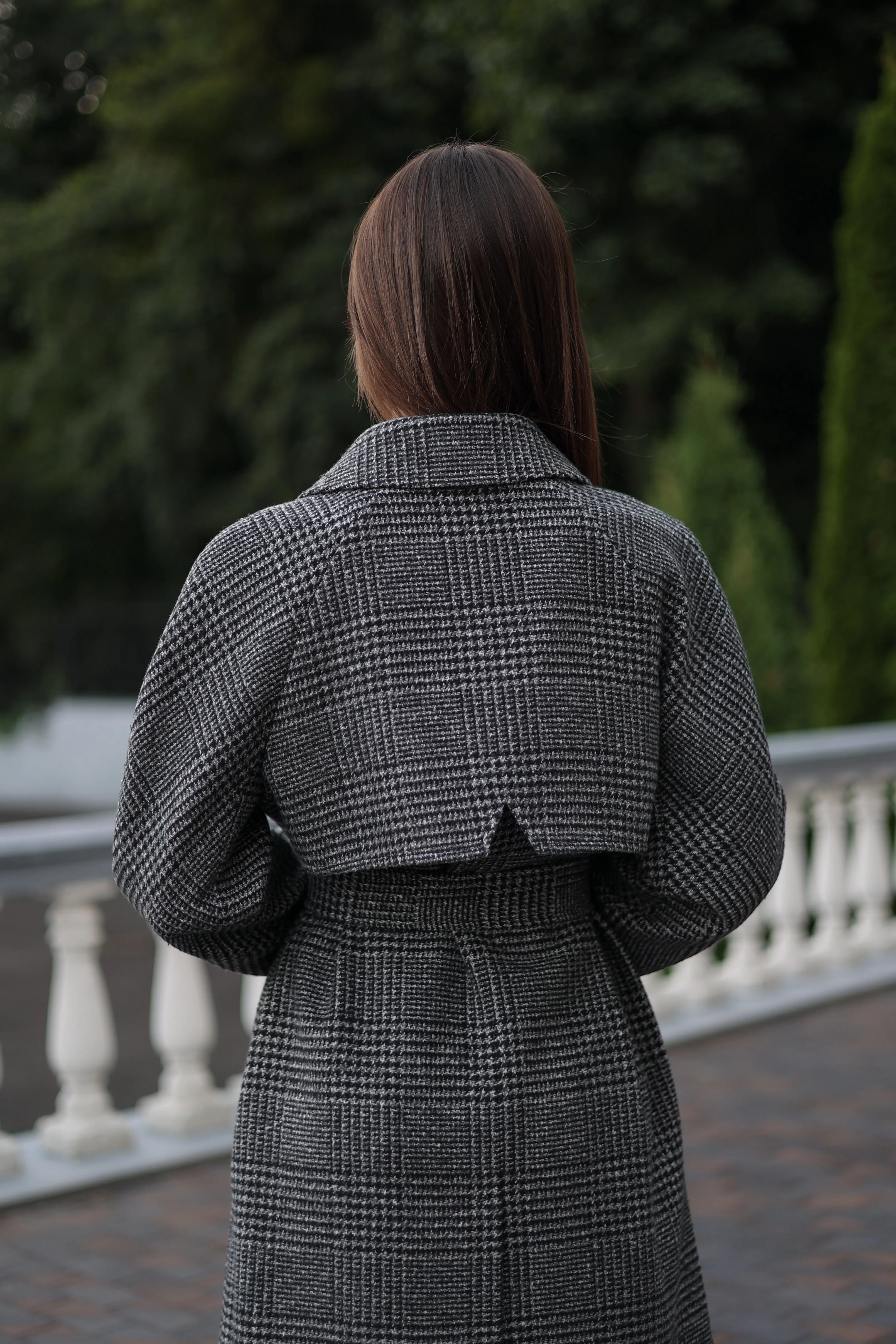 Grey Tessera Classic Wool Blend Coat