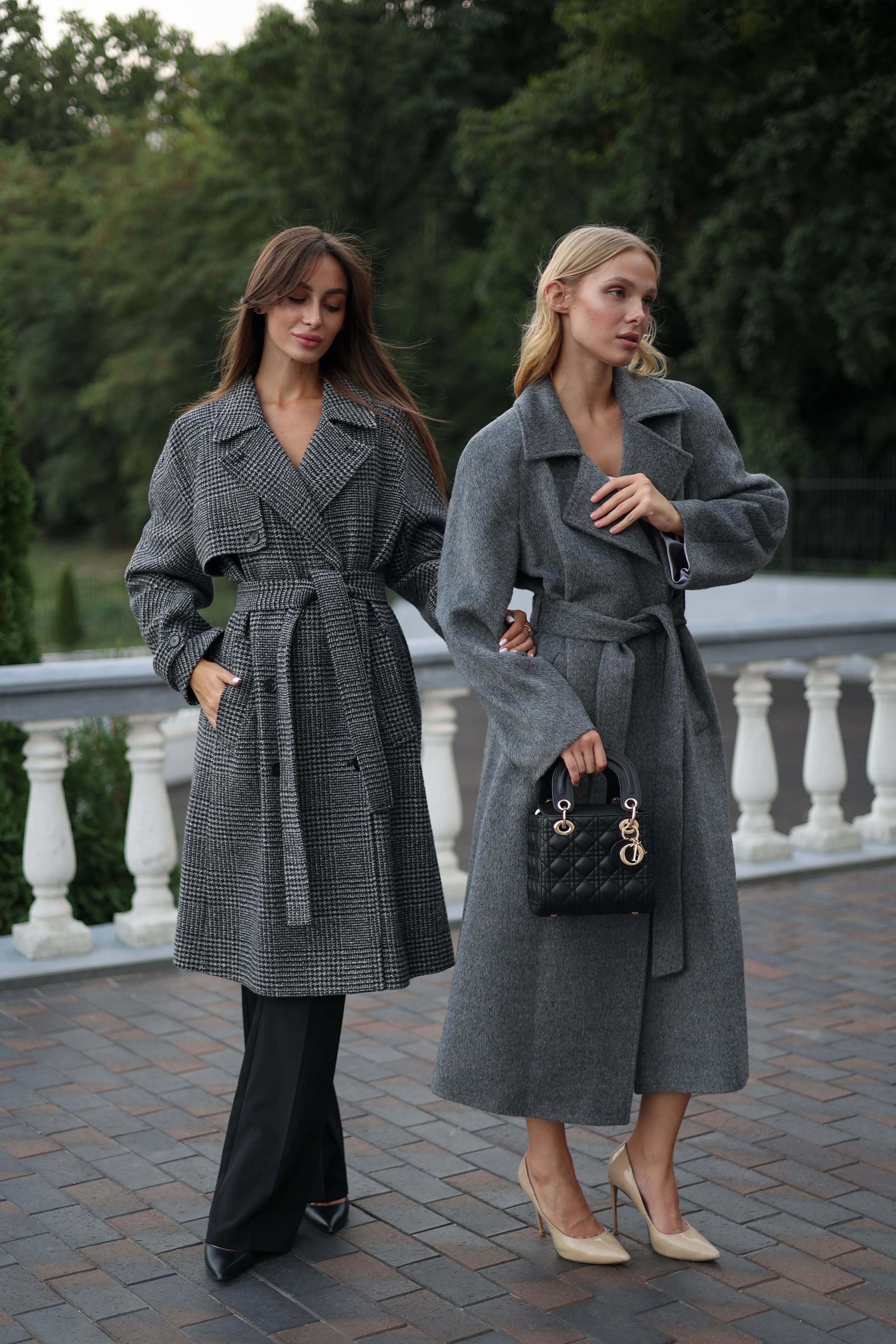 Grey Tessera Classic Wool Blend Coat