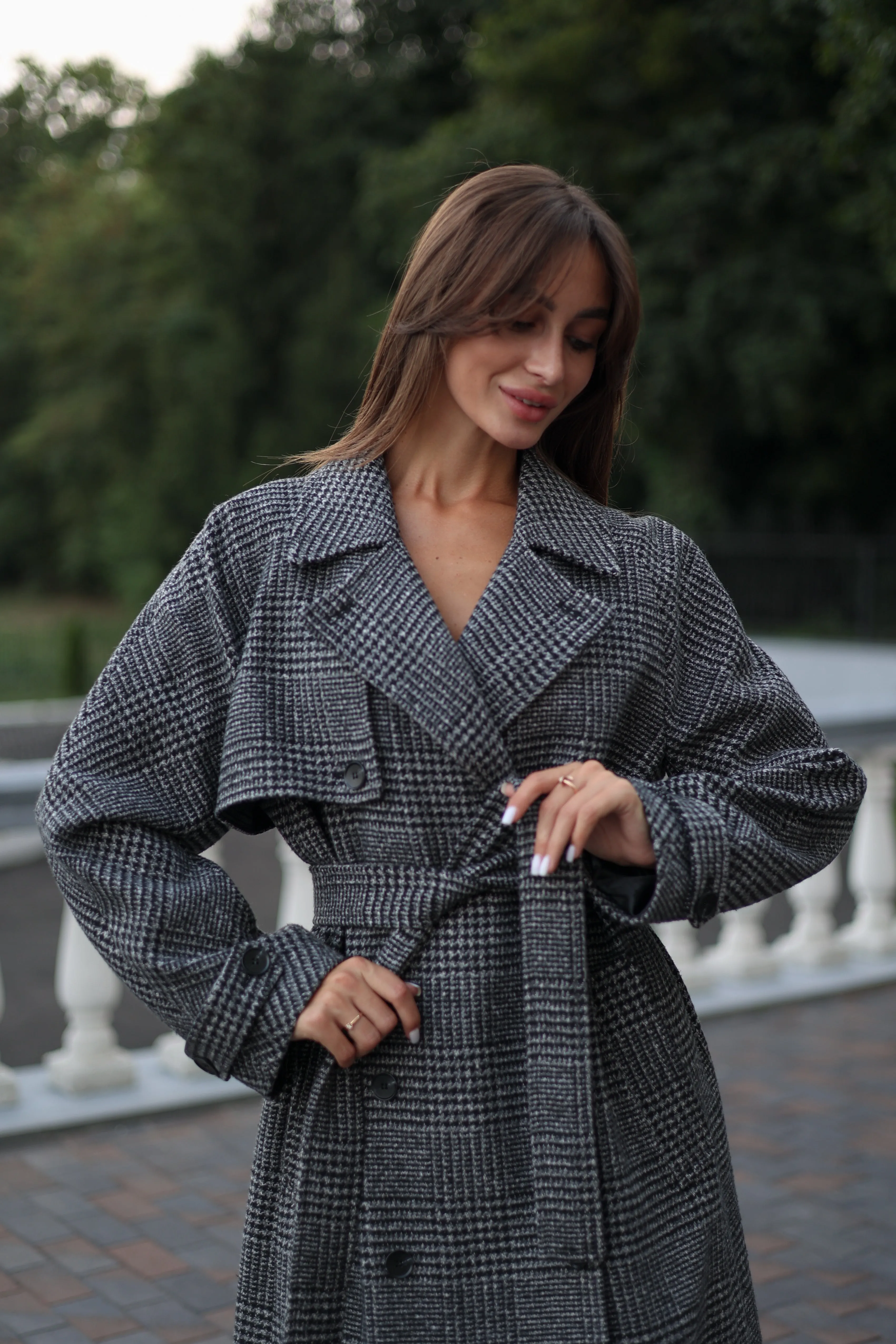 Grey Tessera Classic Wool Blend Coat