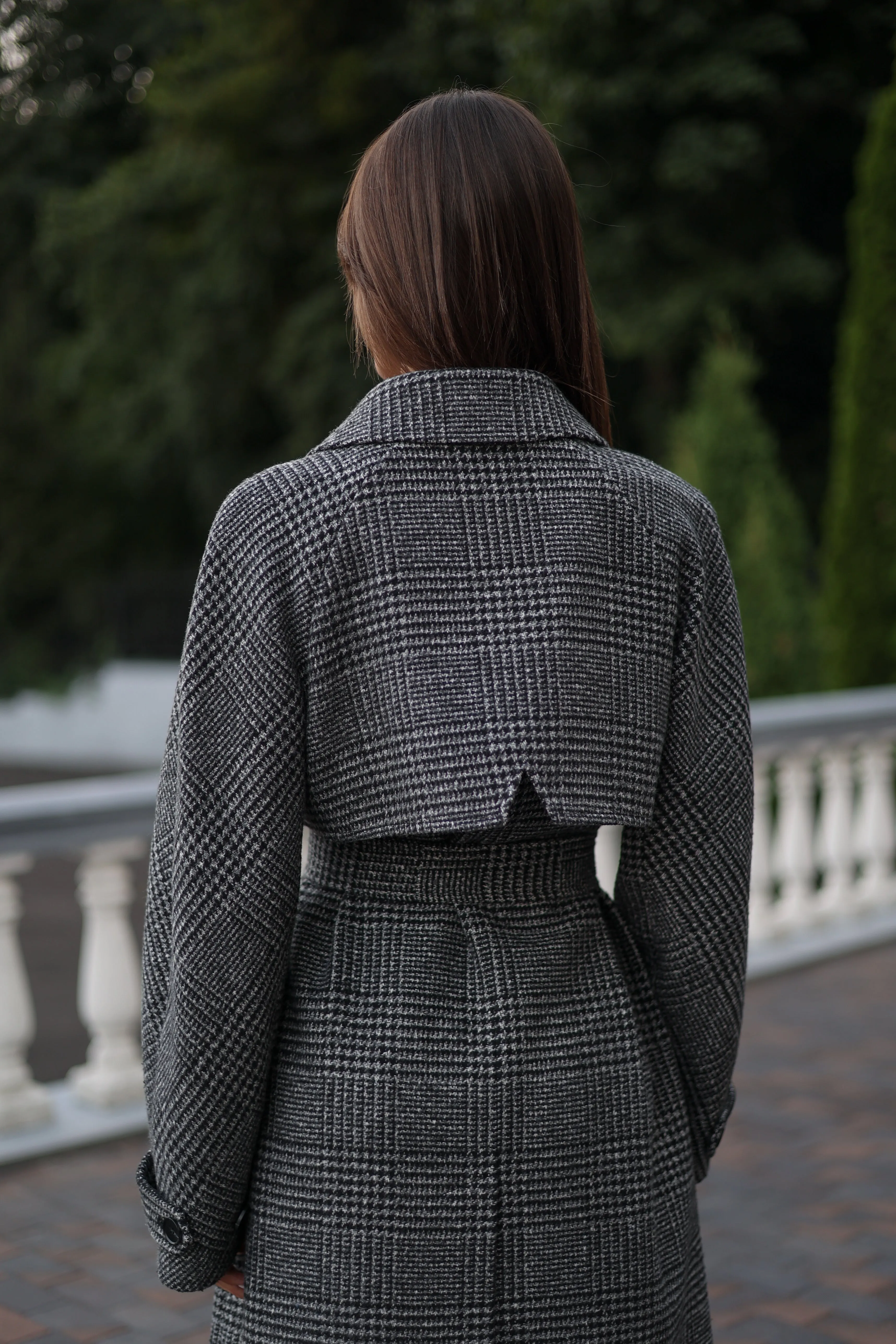 Grey Tessera Classic Wool Blend Coat