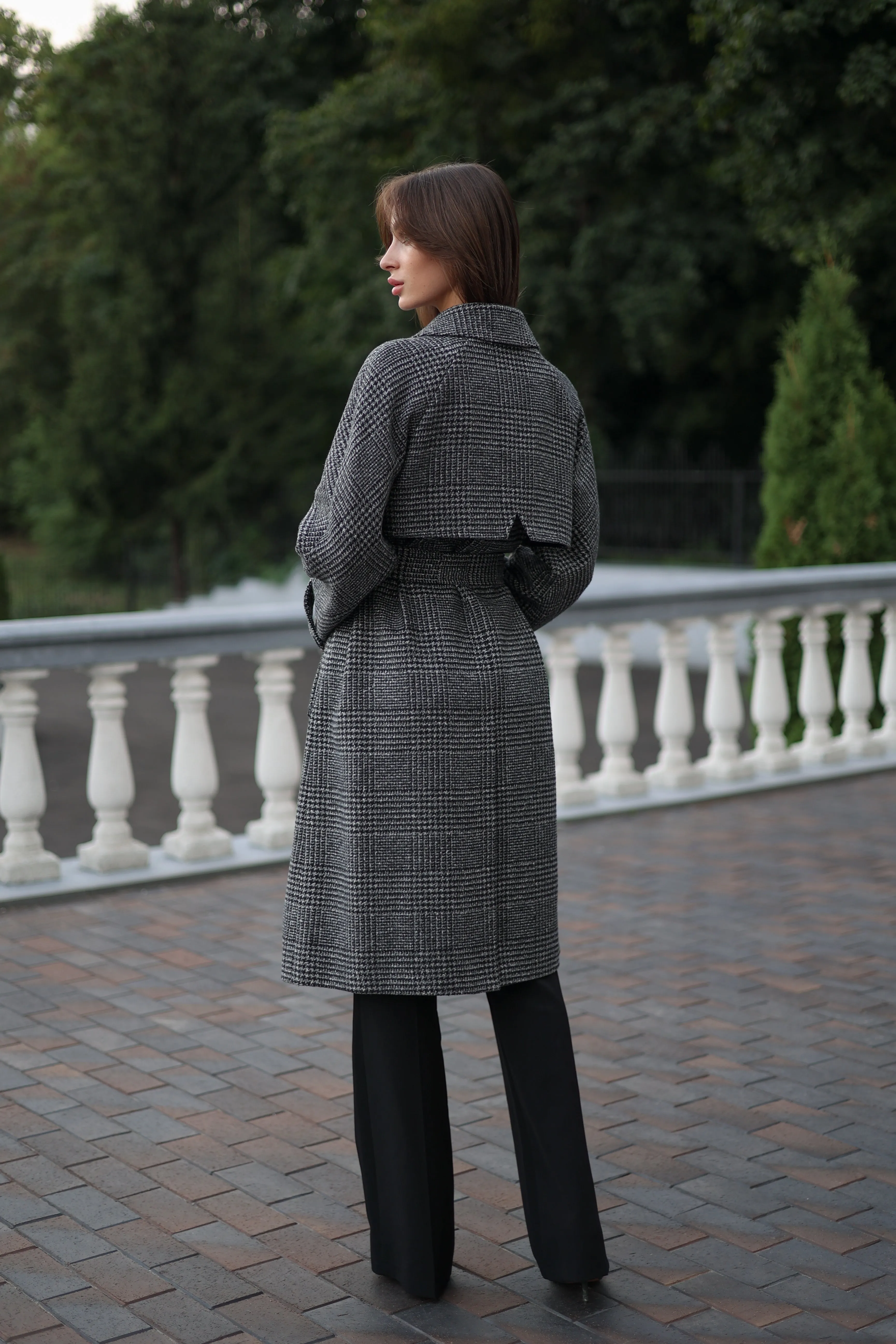 Grey Tessera Classic Wool Blend Coat