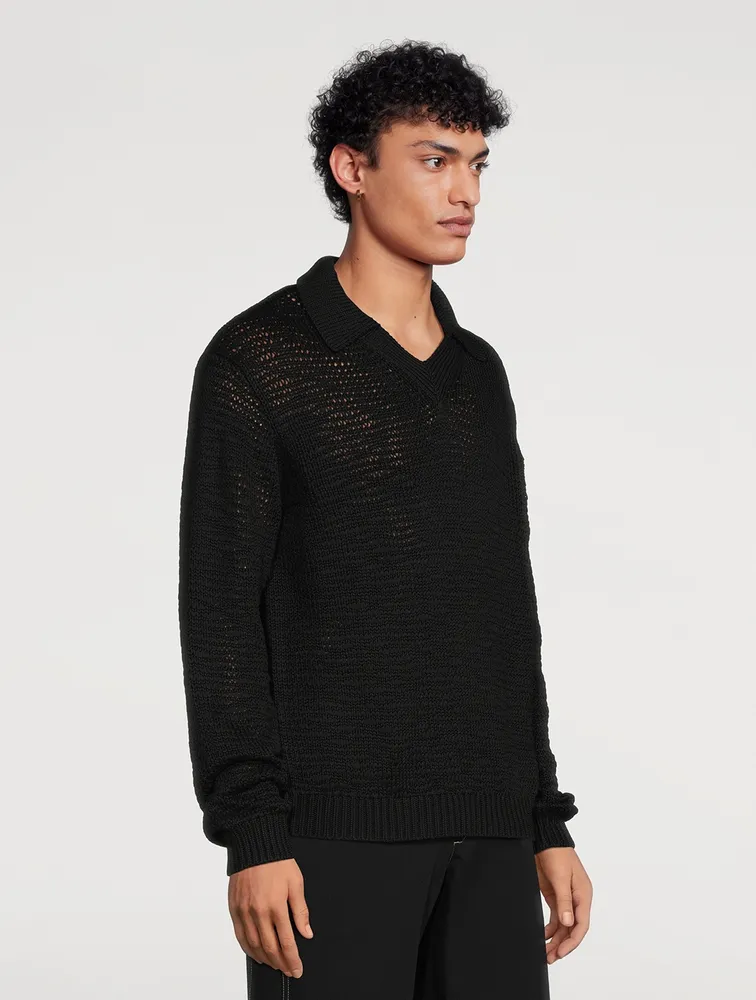 HELMUT LANG Zach Polo Sweater