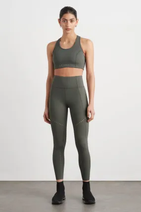 High Waisted Perforated 7/8 Legging 227