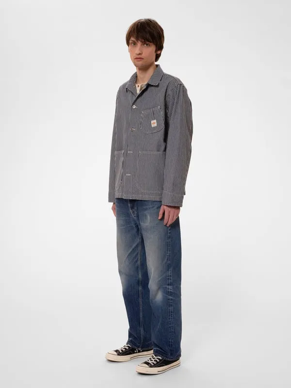 Howie Hickory Blue Offwhite Chore Jacket