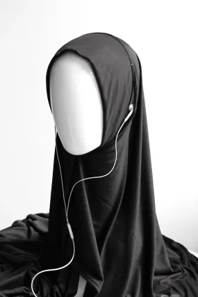 Instant Black Jersey Hijab - Access