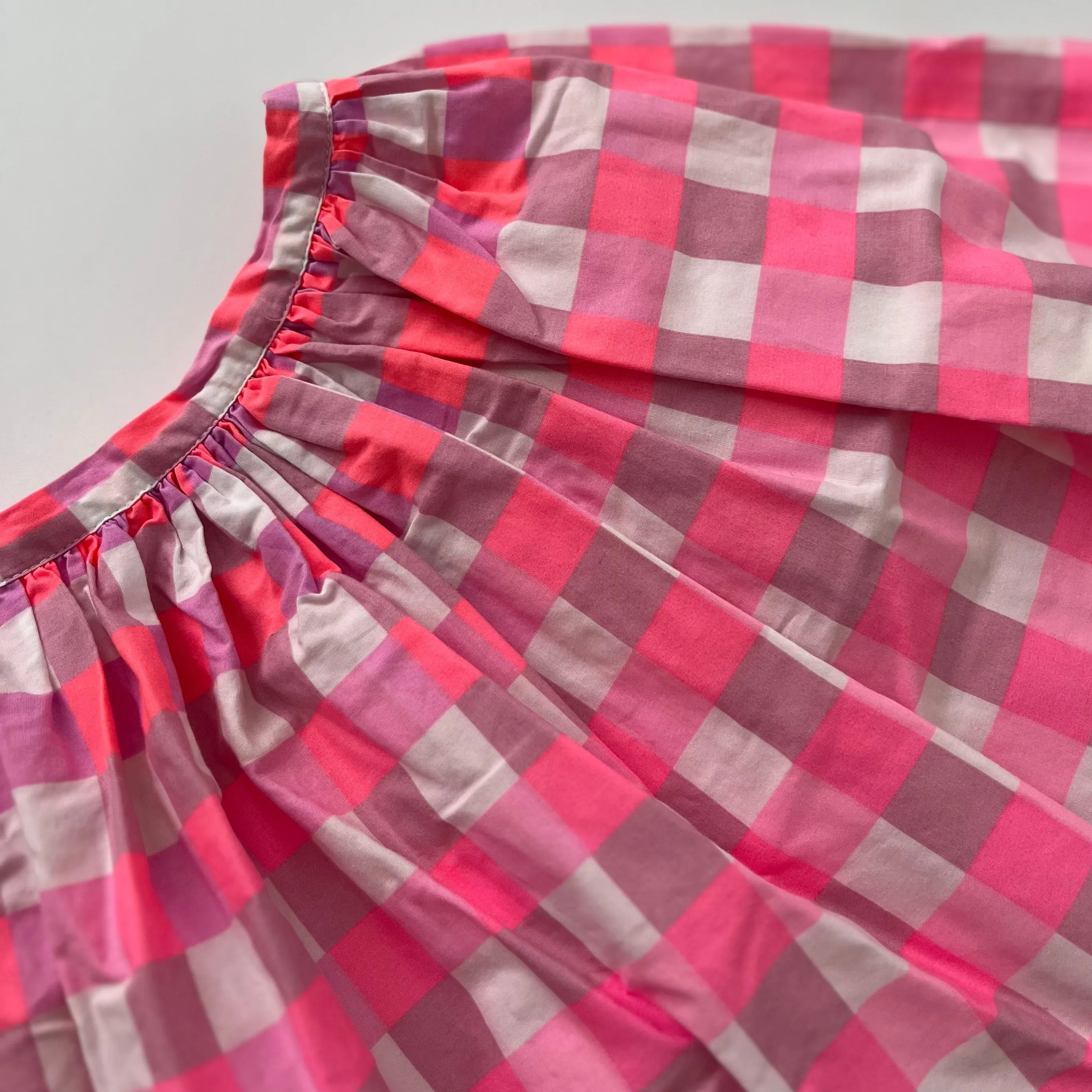 Jacadi Pink Check Skirt Size 4T - Stylish Kids Clothes