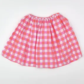 Jacadi Pink Check Skirt Size 4T - Stylish Kids Clothes