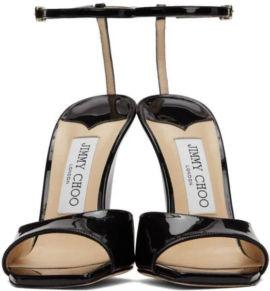 Jimmy Choo Brien 110 Heeled Sandals in Black