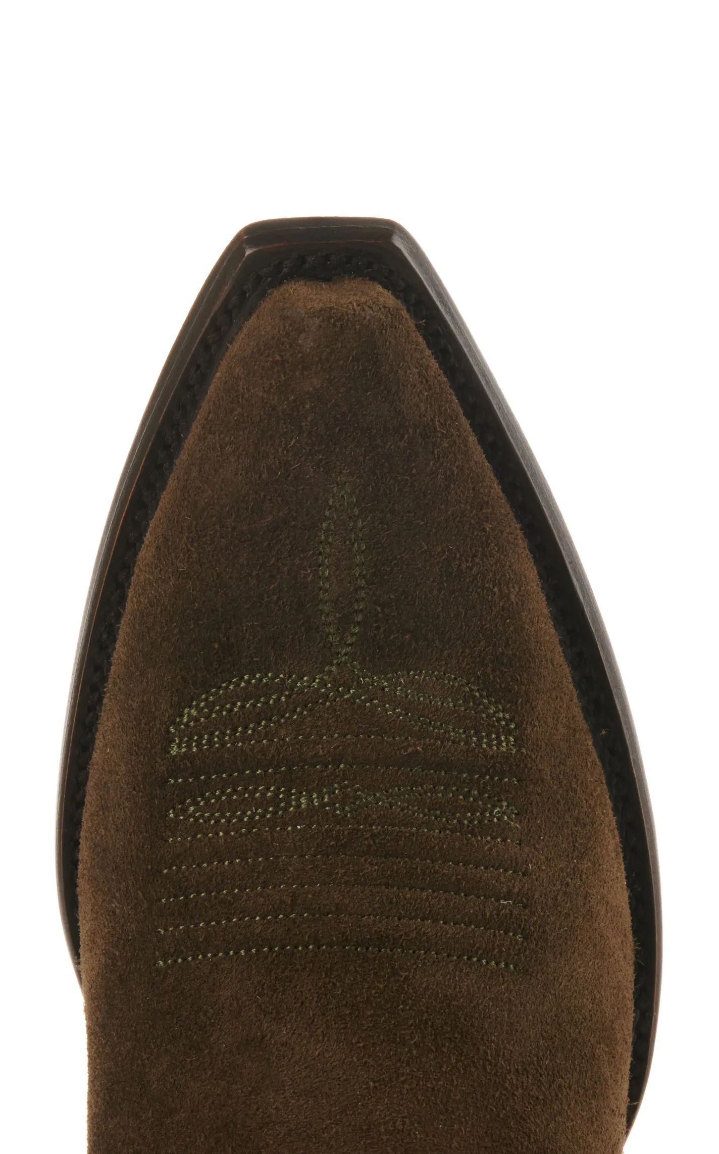 JRC & Sons Olive Water-Resistant Suede Snip Toe Booties for Women