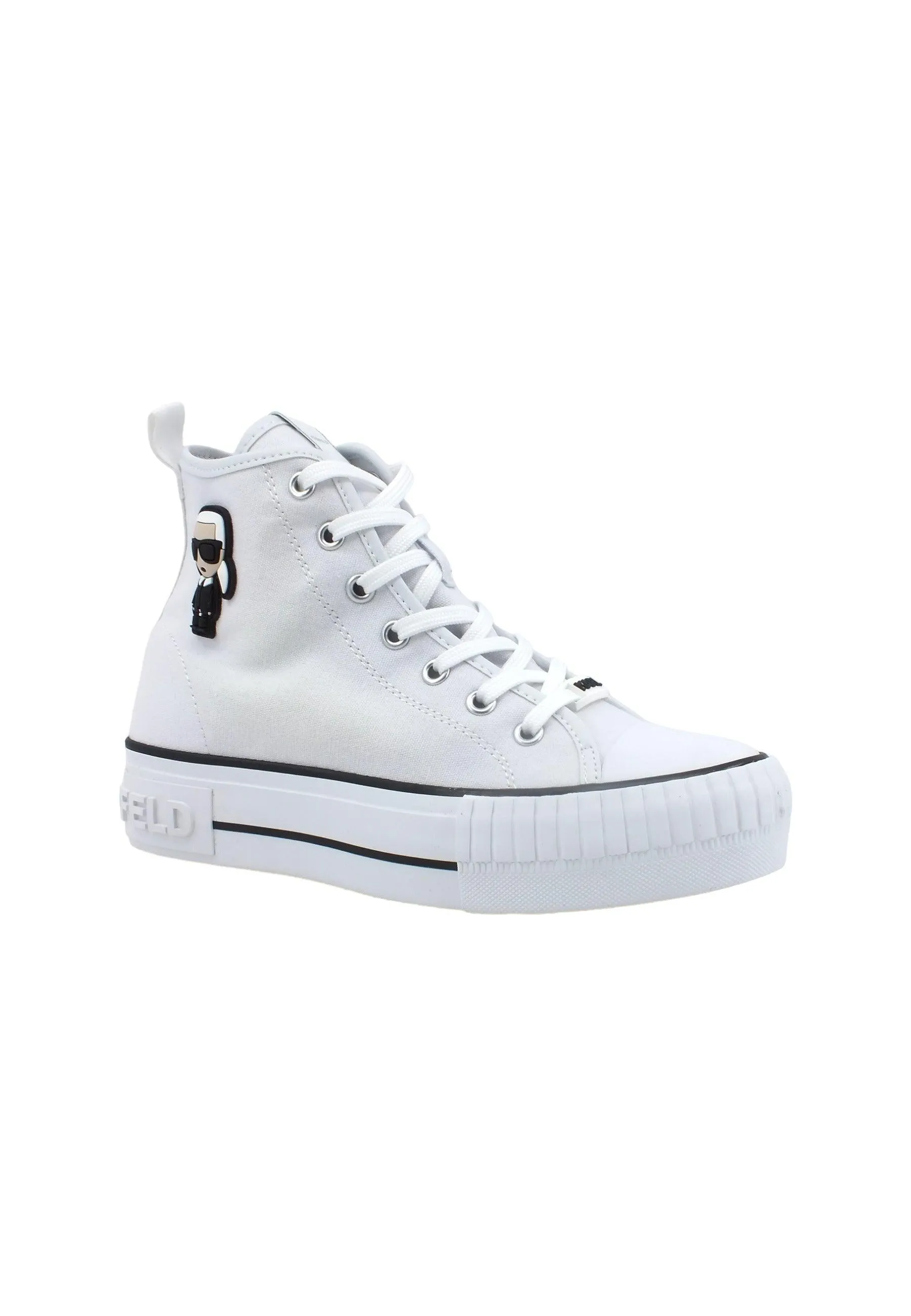 KARL LAGERFELD Women's White Max Hi-Top Sneakers KL60450