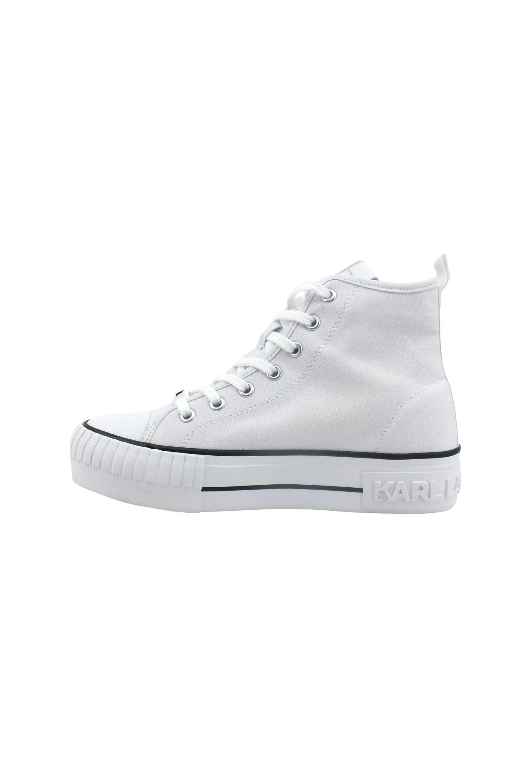 KARL LAGERFELD Women's White Max Hi-Top Sneakers KL60450