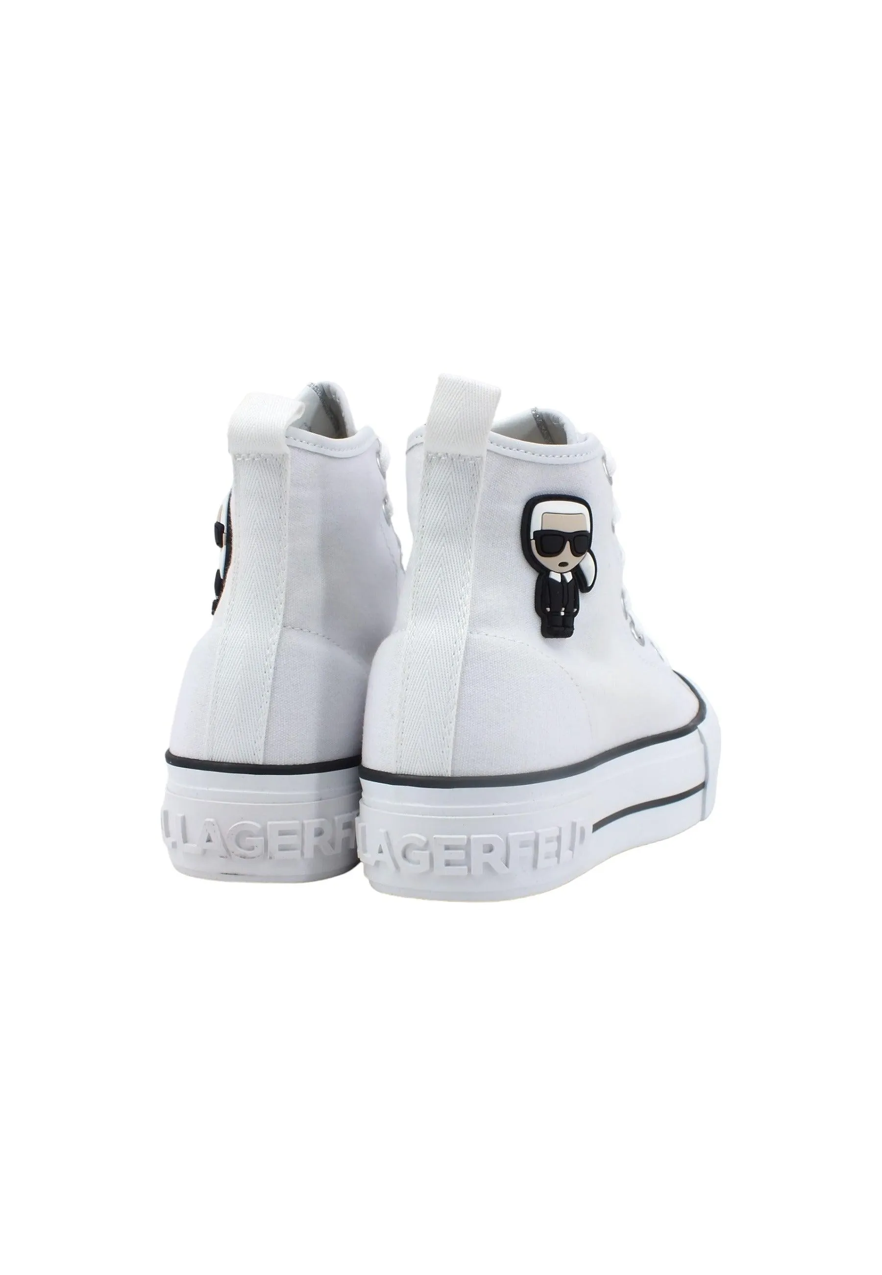 KARL LAGERFELD Women's White Max Hi-Top Sneakers KL60450