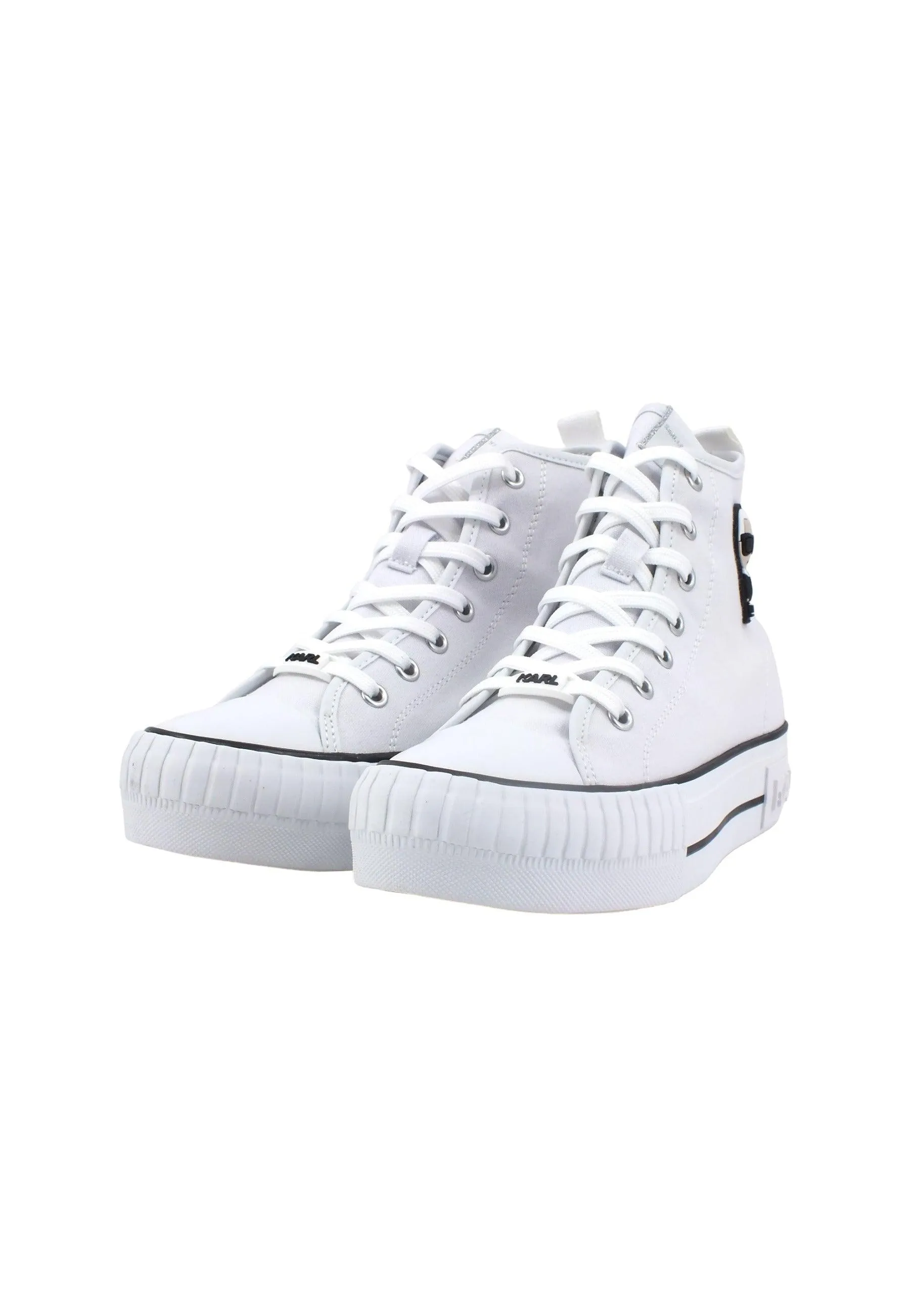 KARL LAGERFELD Women's White Max Hi-Top Sneakers KL60450