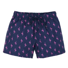 Kids Flame Print Swim Trunks