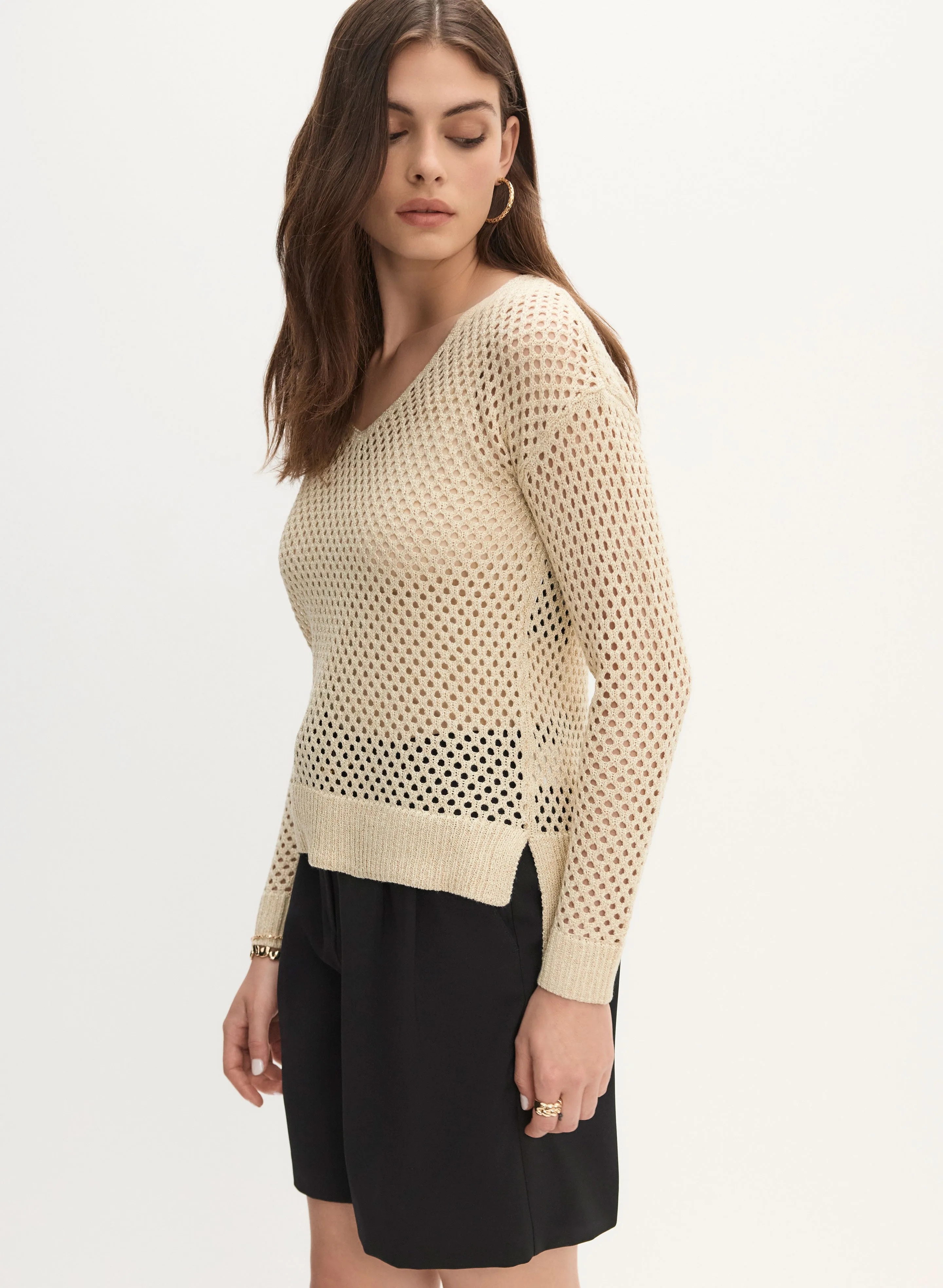 Knit Pullover Sweater.