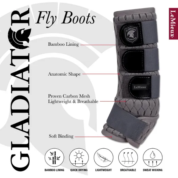 LeMieux Gladiator Mesh Fly Boots | Ingatestone Saddlery - Shop Now