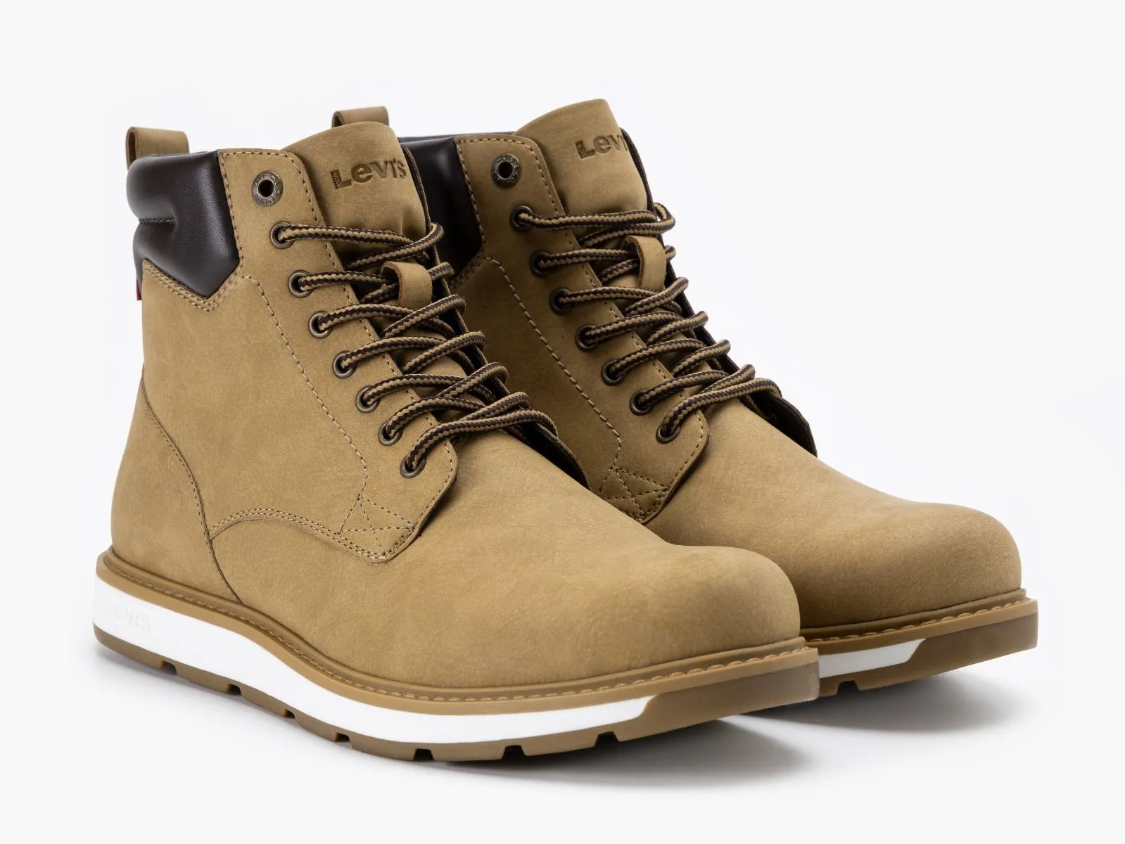 Levis Medium Yellow Lace Up Boots