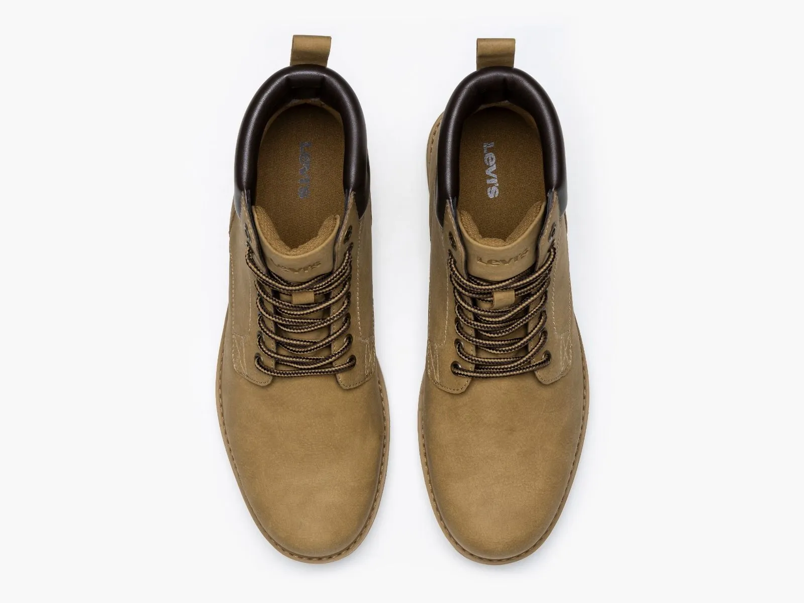 Levis Medium Yellow Lace Up Boots