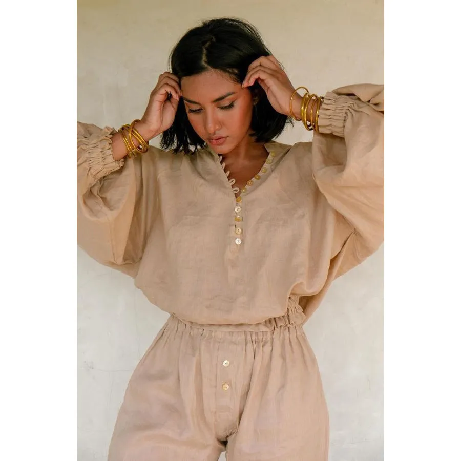 Linen Frida Top Nidra Pant Set