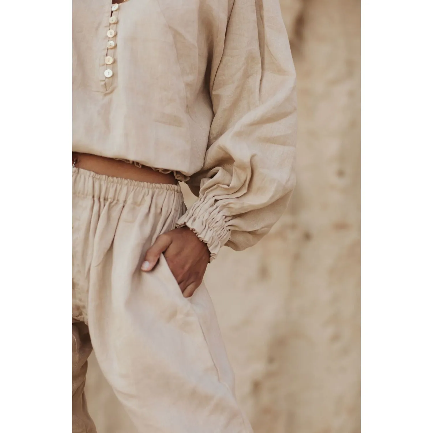 Linen Frida Top Nidra Pant Set