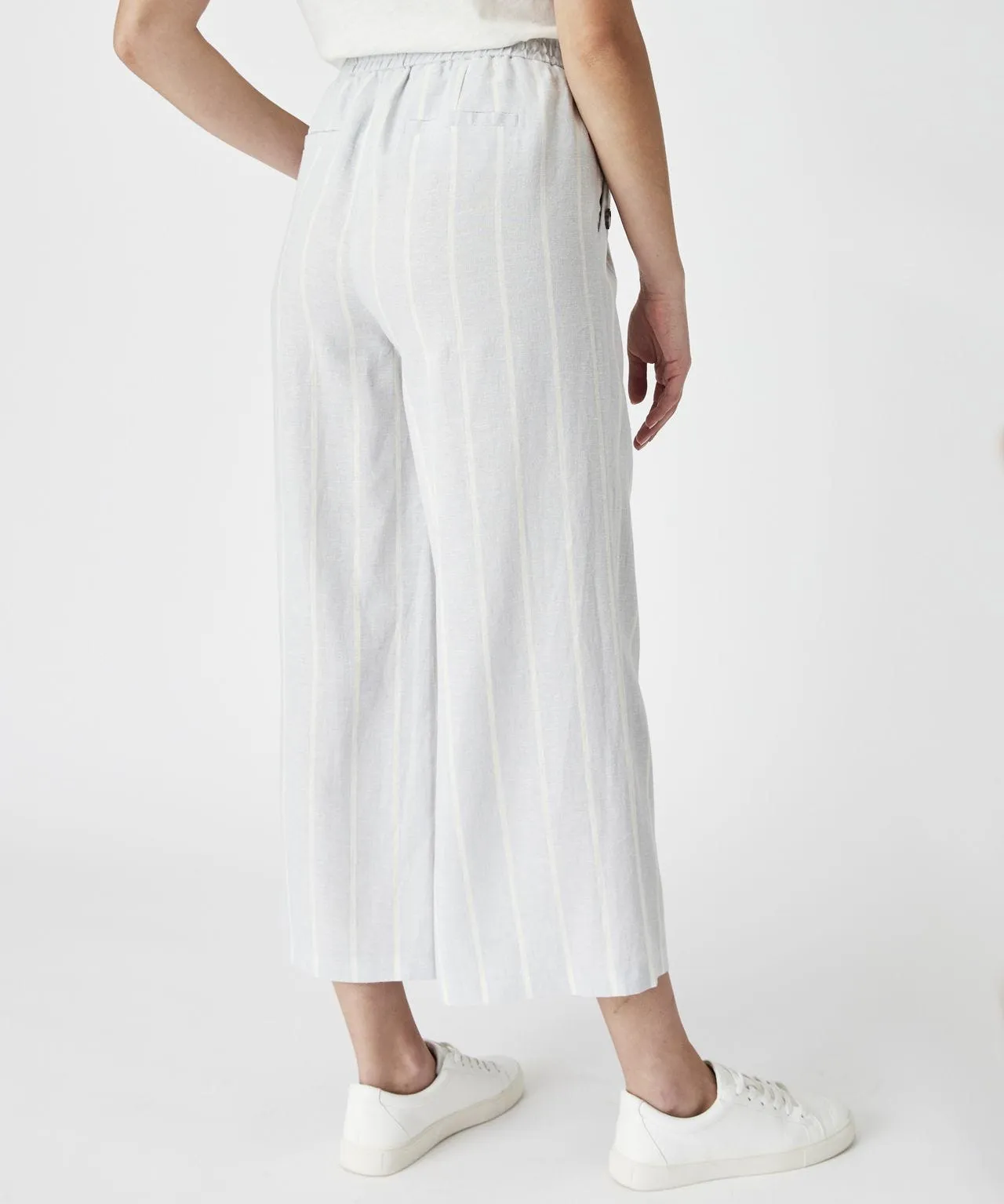 High-Quality Linen Crop Pants