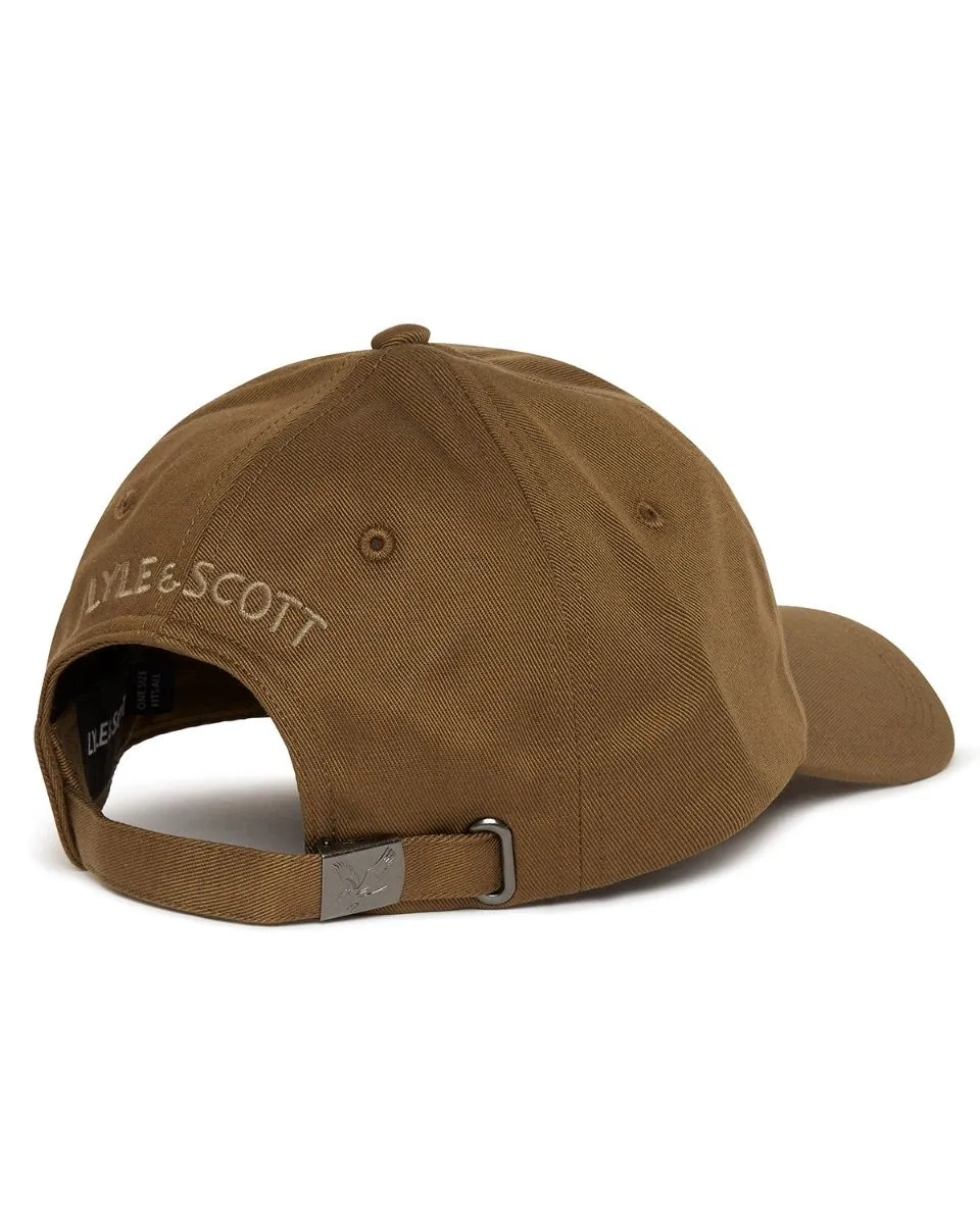 Lyle and Scott Cotton Baseball Cap in Olive