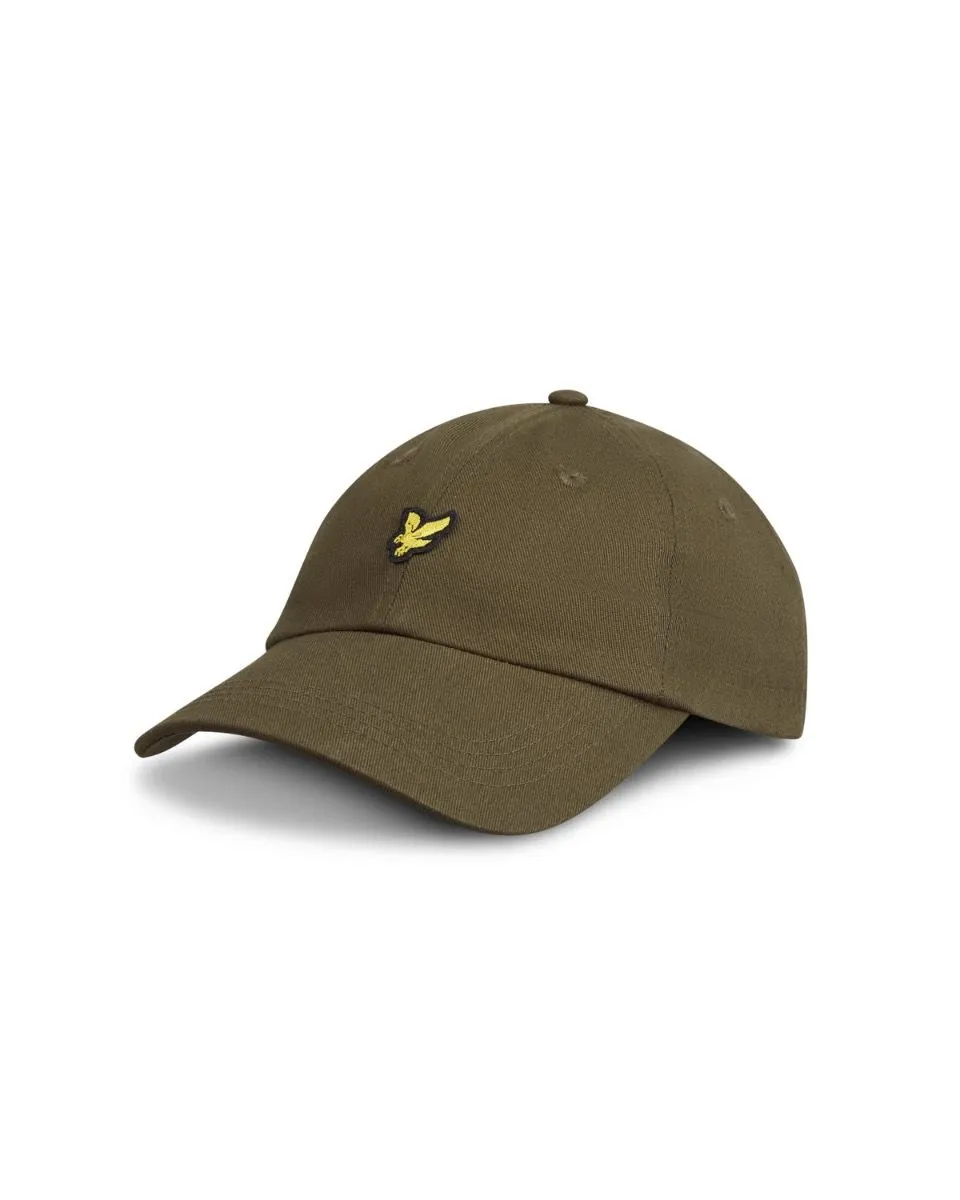 Lyle and Scott Cotton Baseball Cap in Olive